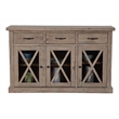 Alpine Furniture Newberry Wood Sideboard in Weathered Natural