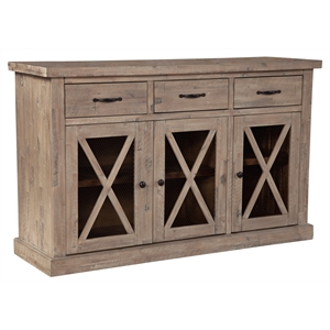 alpine furniture newberry wood sideboard in weathered natural