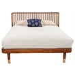 Alpine Furniture Belham Queen Wood Platform Bed in Dark Walnut (Brown)