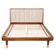 Alpine Furniture Belham Standard King Wood Platform Bed in Dark Walnut (Brown)