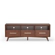 Alpine Furniture Gramercy Wood TV Console in Walnut (Brown)