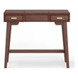 Alpine Furniture Gramercyy Wood Bedroom Vanity in Walnut Brown