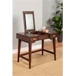 Alpine Furniture Gramercyy Wood Bedroom Vanity in Walnut Brown