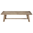 Alpine Furniture Newberry Wood Dining Bench in Weathered Natural