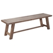 Alpine Furniture Newberry Wood Dining Bench in Weathered Natural