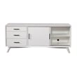 Alpine Furniture Flynn Large Wood TV Console in White