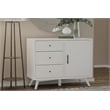 Alpine Furniture Flynn Wood  Accent Cabinet in White