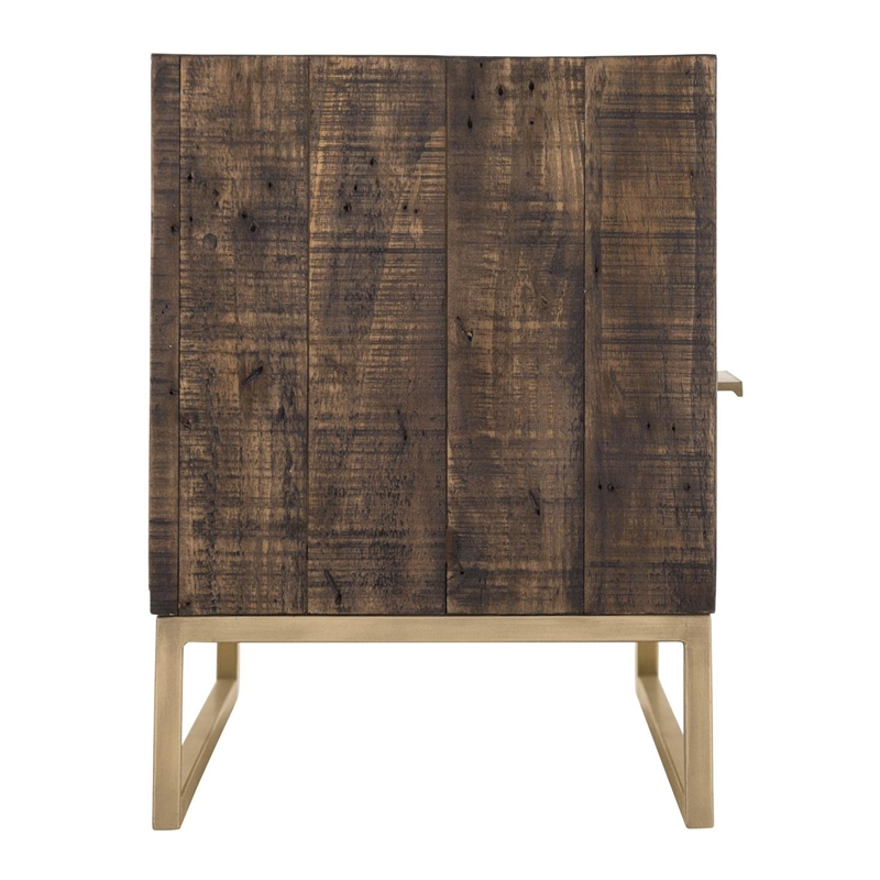 Alpine Furniture Monterey Wood TV Console in Smokey Taupe (Beige)
