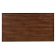 Alpine Furniture Arendal Wood Trestle Dining Table in Dark Oak (Brown)