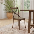 Alpine Furniture Arendal Set of 2 Side Chairs in Burnished Dark Oak (Brown)
