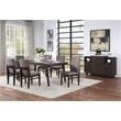 Alpine Furniture Olejo Wood Fixed Top Dining Table in Chocolate Brown