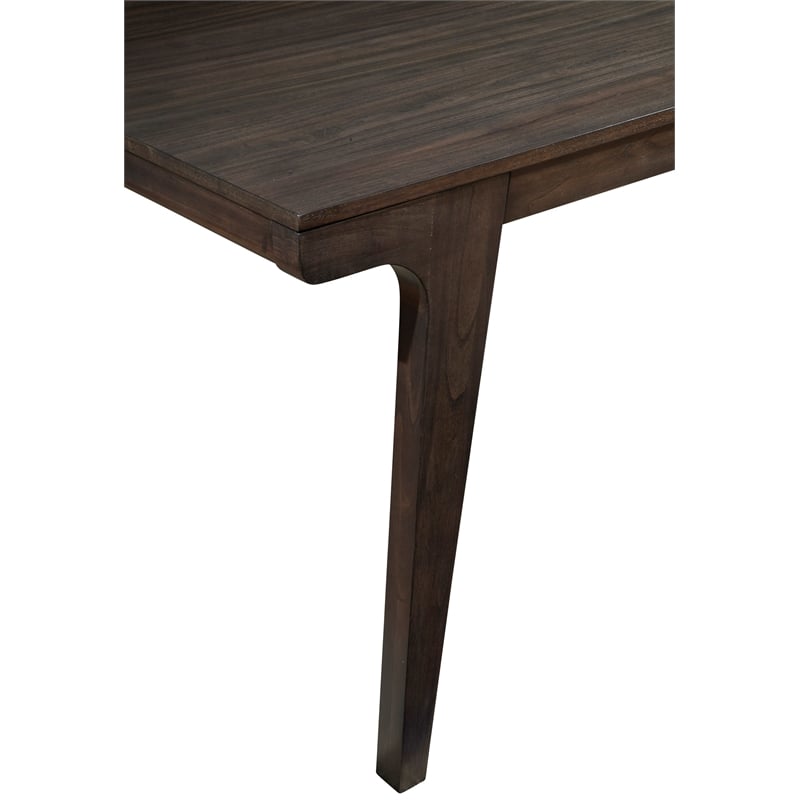 Alpine Furniture Olejo Wood Fixed Top Dining Table in Chocolate Brown