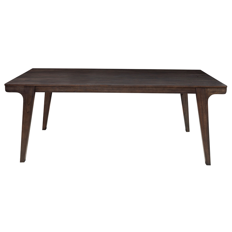 Alpine Furniture Olejo Wood Fixed Top Dining Table in Chocolate Brown