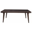 Alpine Furniture Olejo Wood Fixed Top Dining Table in Chocolate Brown