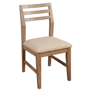 alpine furniture aiden set of 2 dining side chairs in weathered natural (brown)