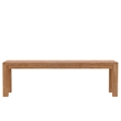 Alpine Furniture Aiden Wood Dining Bench in Weathered Natural (Brown)