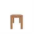 Alpine Furniture Aiden Wood Dining Bench in Weathered Natural (Brown)