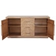 Alpine Furniture Aiden Wood Dining Sideboard in Weathered Natural (Brown)