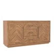 Alpine Furniture Aiden Wood Dining Sideboard in Weathered Natural (Brown)
