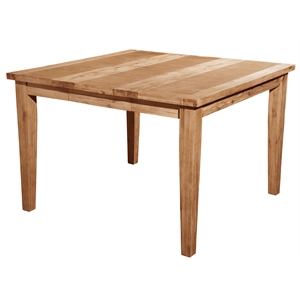 alpine furniture aspen wood extension pub table in antique natural (brown)