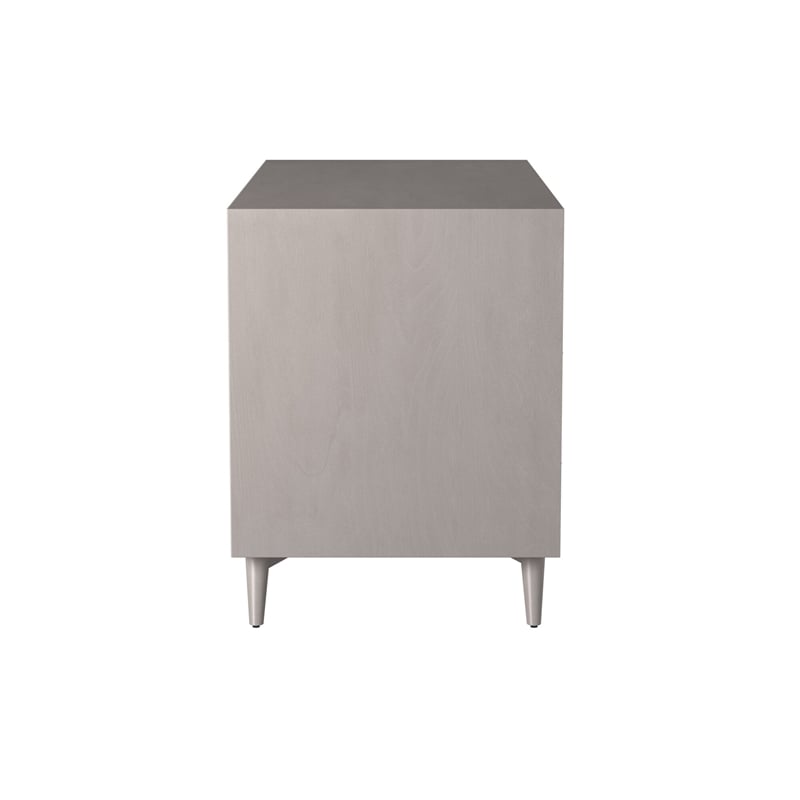 Alpine Furniture Flynn Mid Century Modern Wood 7 Drawer Dresser in Gray