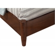 Alpine Furniture Flynn Mid Century Wood Queen Panel Bed in Walnut (Brown)