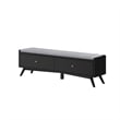 Alpine Furniture Flynn Wood Storage Bench in Acorn-White