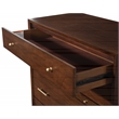 Alpine Furniture Flynn Mid Century 4 Drawer Accent Chest in Walnut (Brown)