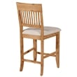 Alpine Furniture Aspen Set of 2 Pub Dining Chairs in Antique Natural (Brown)