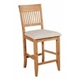 Alpine Furniture Aspen Set of 2 Pub Dining Chairs in Antique Natural (Brown)