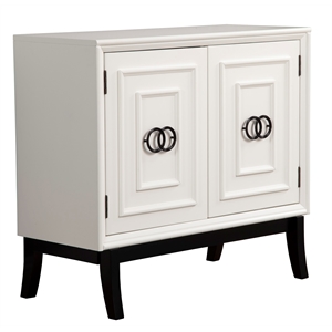 alpine furniture zen wood accent chest in white