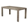 Alpine Furniture Seashore Fixed Wood Top Dining Table in Antique Natural (Brown)