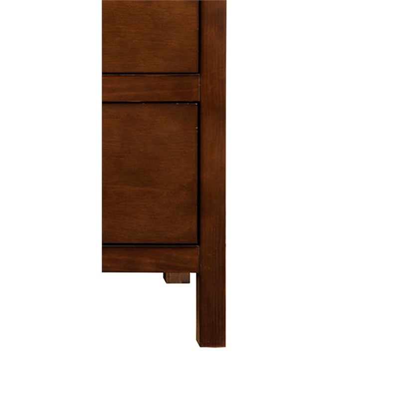 Alpine Furniture Carmel Wood TV Media Chest in Cappuccino (Brown)