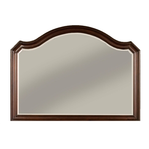 alpine furniture beaumont wood bedroom mirror in cappuccino (brown)