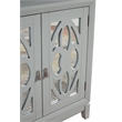 Alpine Furniture Clover Wood Accent Chest in Sea Gray