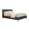 Sophia Queen Upholstered Platform Bed in Gray