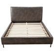 Sophia Standard King Upholstered Platform Bed in Gray
