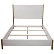 Alpine Furniture Madelyn Standard King Wood Panel Bed in White