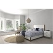 Alpine Furniture Madelyn Standard King Wood Panel Bed in White