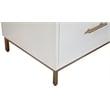 Alpine Furniture Madelyn Five Drawer Wood Chest in White