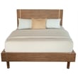 Alpine Furniture Queen Wood Platform Bed in Sand (Beige)