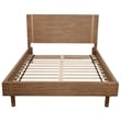Alpine Furniture Eaton Standard King Wood Platform Bed in Sand (Beige)
