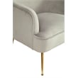 Alpine Furniture Rebecca Wood Leisure Chair in Gray