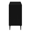 Alpine Furniture Flynn Mid Century Modern Wood 7 Drawer Dresser in Black