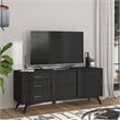Alpine Furniture Flynn Large Wood TV Console in Black