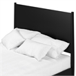 Alpine Furniture Flynn Mid Century Modern California King Panel Bed in Black