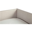 Britney Wooden Day Bed in Light Gray Linen