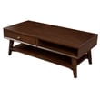 Alpine Furniture Flynn Wood 1 Drawer Coffee Table in Walnut