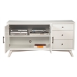 Alpine Furniture Flynn Wood 3 Drawer Sideboard in White