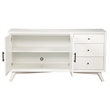 Alpine Furniture Flynn Wood 3 Drawer Sideboard in White